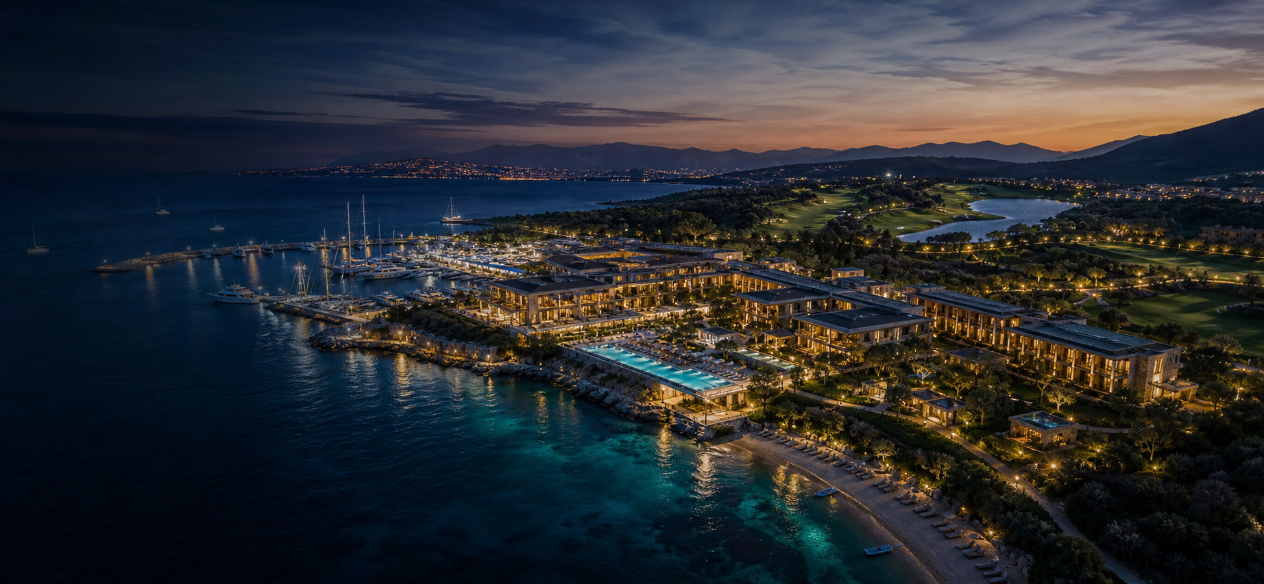 Exclusive Mediterranean resort, marina and golf investment portfolio